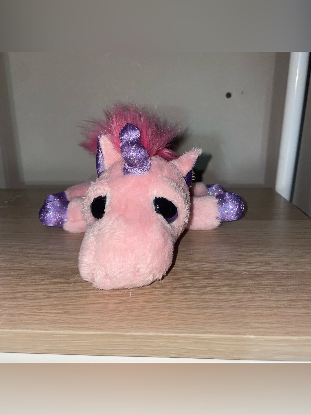 Russ Spirit Unicorn Plush Lil Peepers Pink Purple Sparkle Stuffed Animal